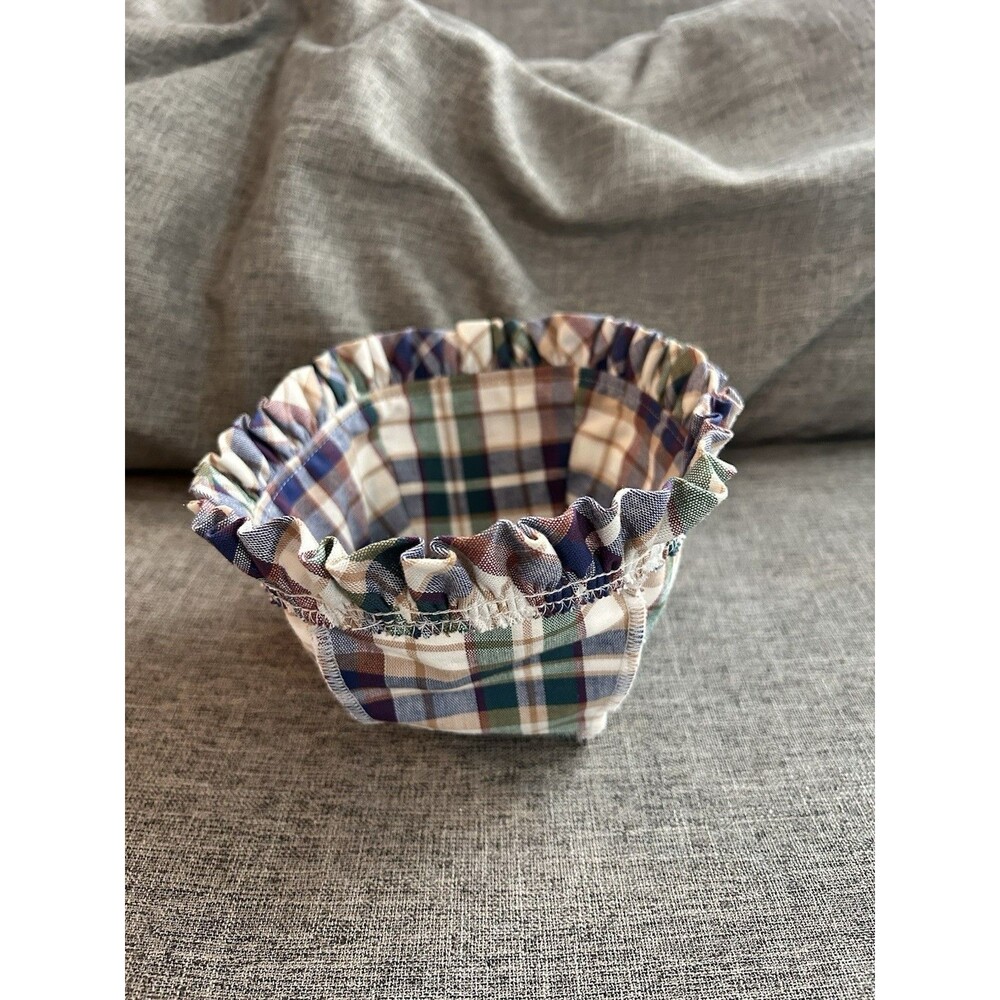 Longaberger Basket Liner for Small Comforts Basket In Woven Traditions Plaid